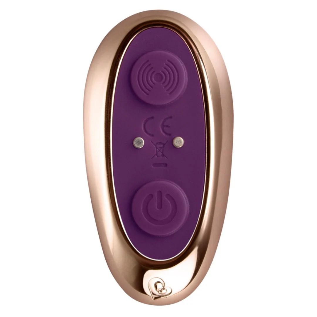 Vibro-Analplug mit Spiralstruktur und Fernbedienung