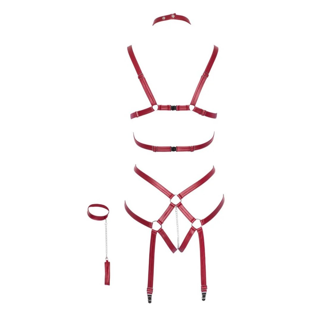 Harness-Body mit Strapshaltern und Handfessel
