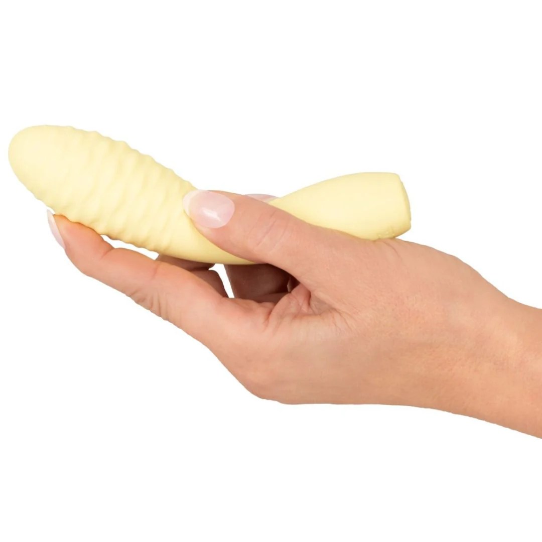 Minivibrator gelb mit Stimulationsnoppen