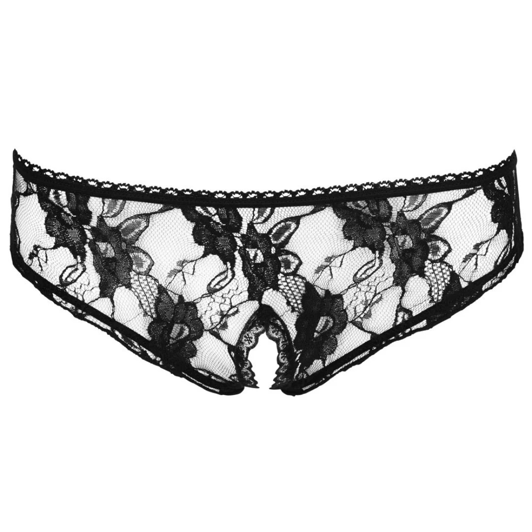 Slip ouvert aus blumiger Spitze