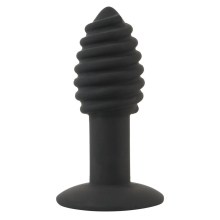 Vibro-Analplug mit ausgeprägter Rillenstruktur Vibro-Analplug mit ausgeprägter Rillenstruktur
