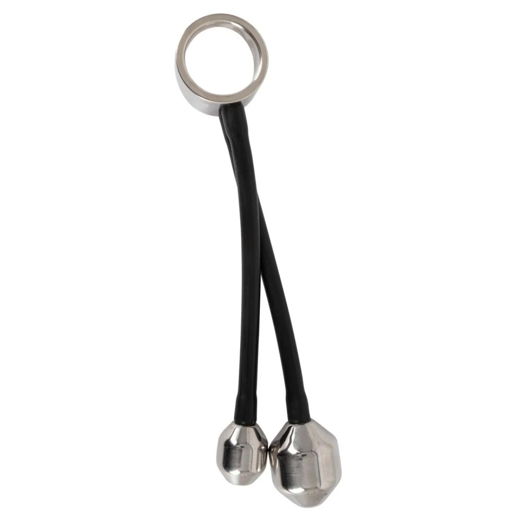 Penisring mit 2 schweren Plug-Gewichten