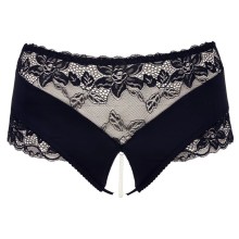 Spitzenslip ouvert mit Perlenkette im Schritt Spitzenslip ouvert mit Perlenkette im Schritt