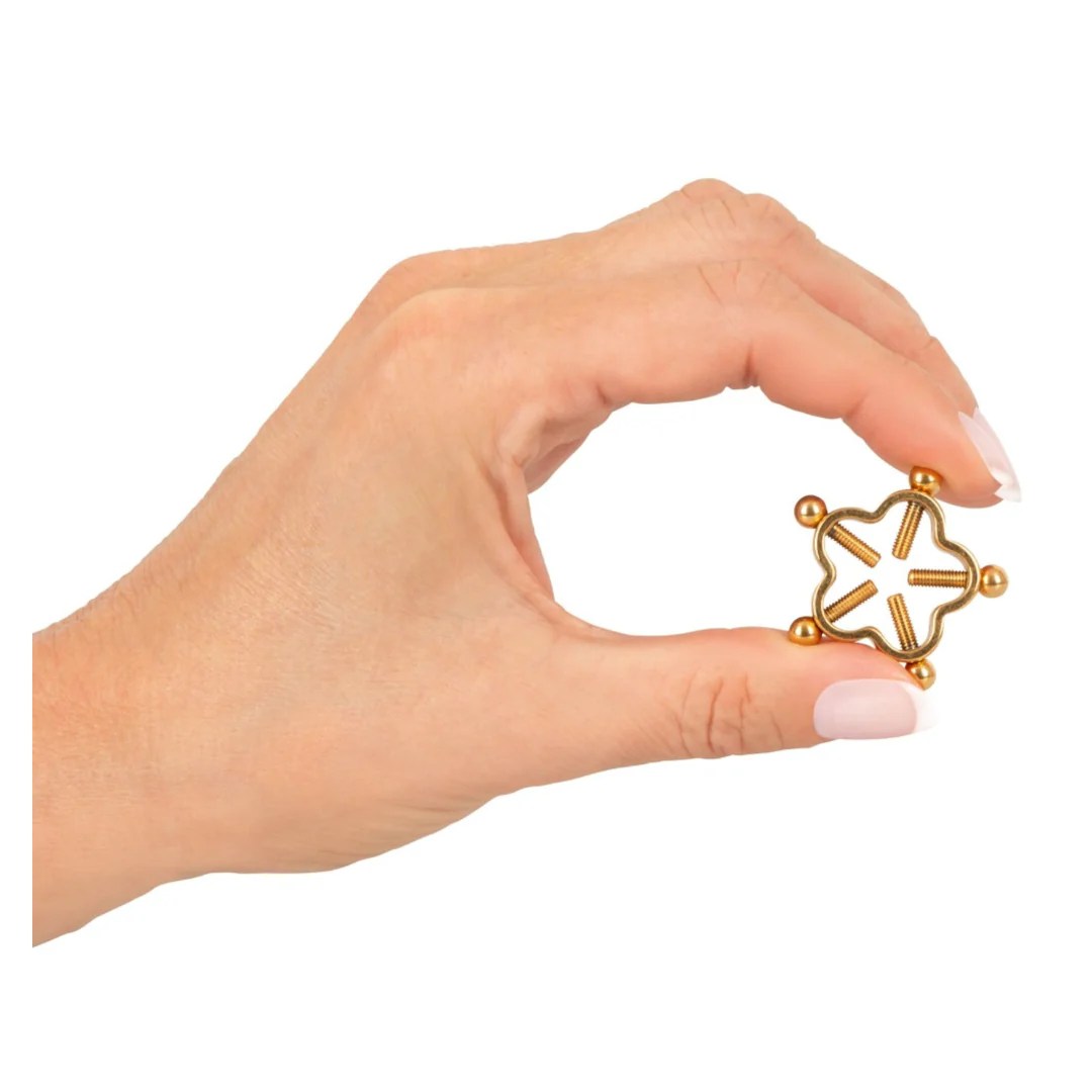 Nippelklemmen „Nipple Jewellery Golden Flower“