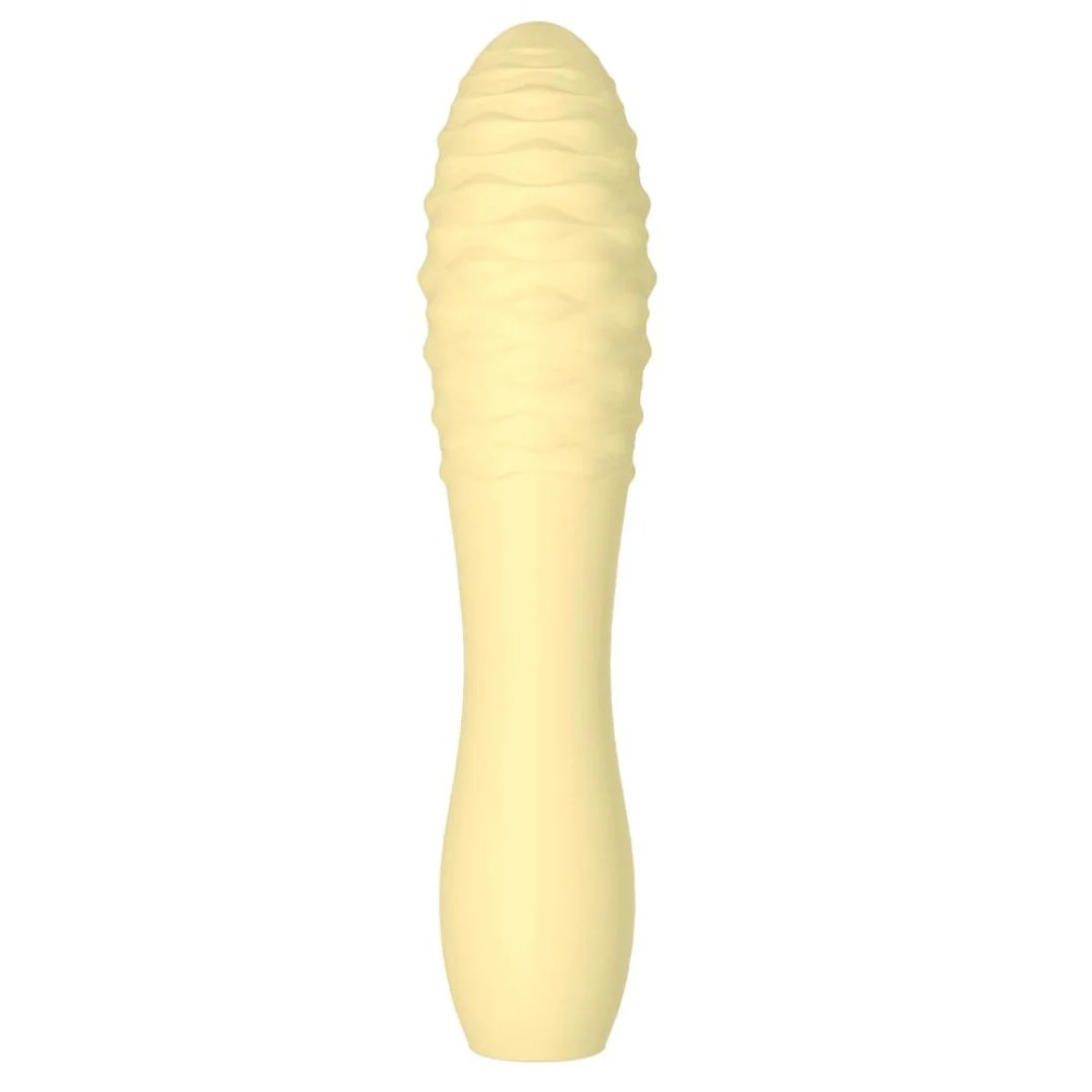 Minivibrator gelb mit Stimulationsnoppen