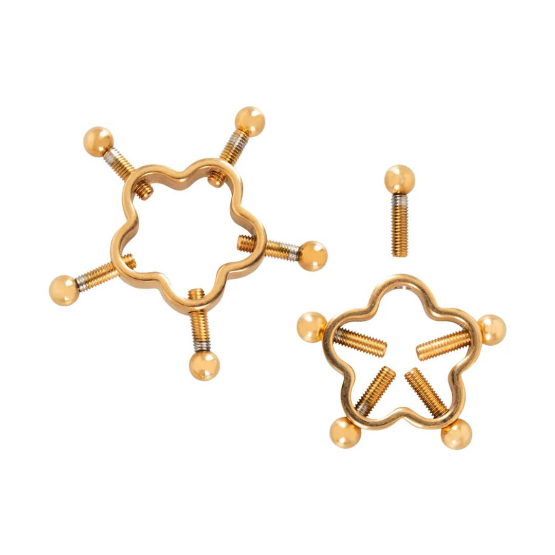 Nippelklemmen „Nipple Jewellery Golden Flower“