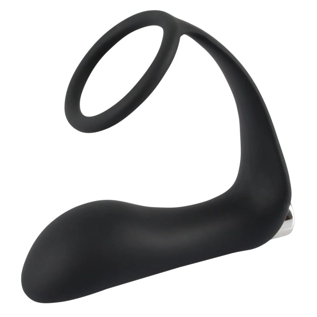 Penisring mit Vibro-Analplug