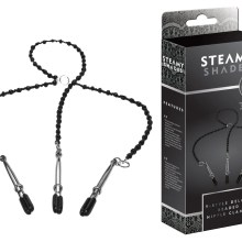 STEAMY SHADES Y-Style Deluxe Beaded Nipple Clamps STEAMY SHADES Y-Style Deluxe Beaded Nipple Clamps