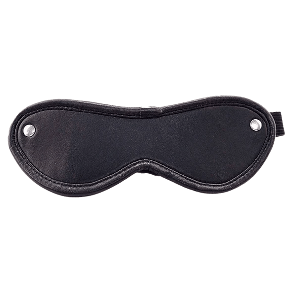 Leather Blindfold Black