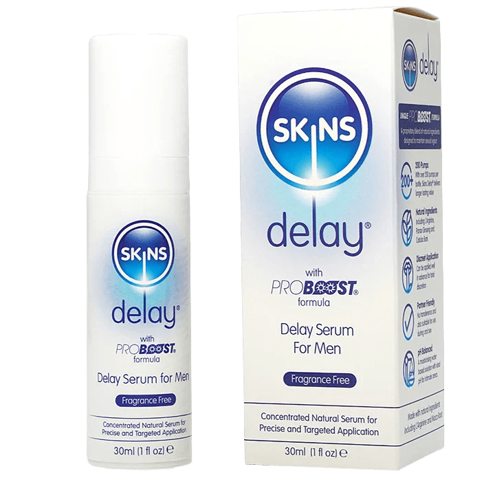 Skins Natural Delay Serum 30ml (Fragrance Free)