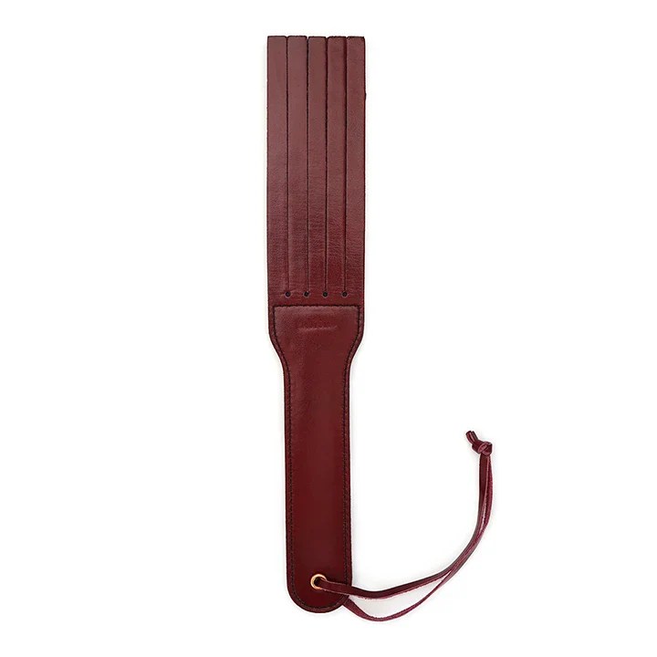 Wine Red – Leather Split Tawse Paddle