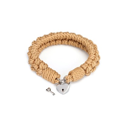Bound You Ⅱ Shibari Bondage Rope Collar with Lock Bound You Ⅱ Shibari Bondage Rope Collar with Lock