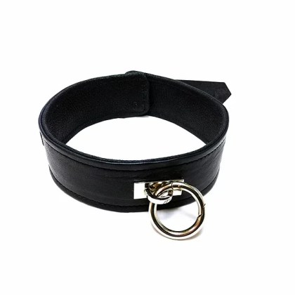 Leather Plain Collars Black Leather Plain Collars Black