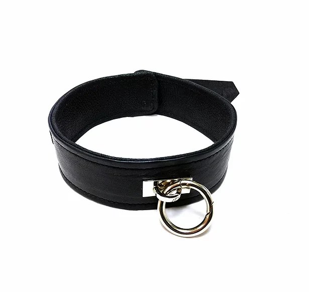Leather Plain Collars Black