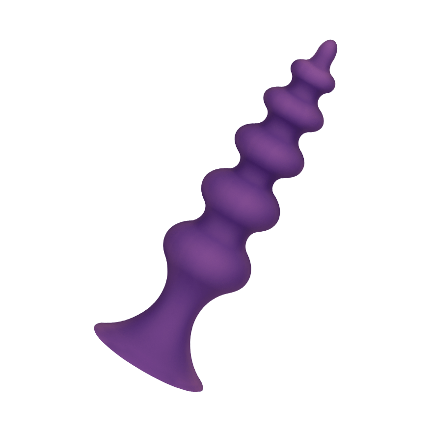 Strukturierter Silikon-Analdildo, 12 cm