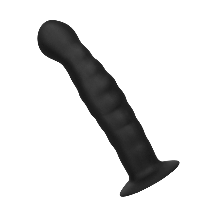 Gerillter Analdildo aus Silikon, 14,5 cm