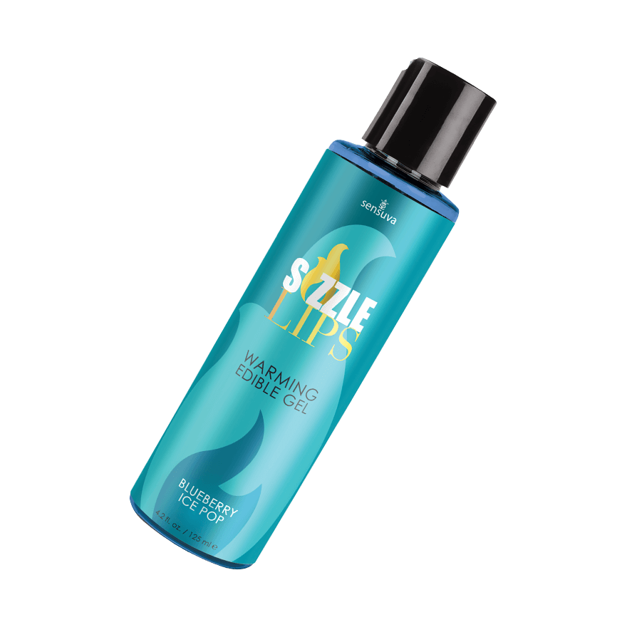 Sizzle Lips - Warming Edible Gel Blueberry Ice Pop, 125 ml