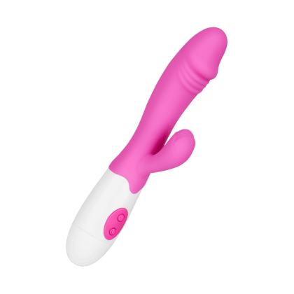 Kraftvoller Silikon-Rabbit mit stilisierter Eichel, 19 cm Kraftvoller Silikon-Rabbit mit stilisierter Eichel, 19 cm