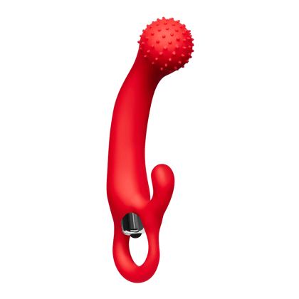 G-Spot Silikonvibrator mit Noppen, 18 cm G-Spot Silikonvibrator mit Noppen, 18 cm