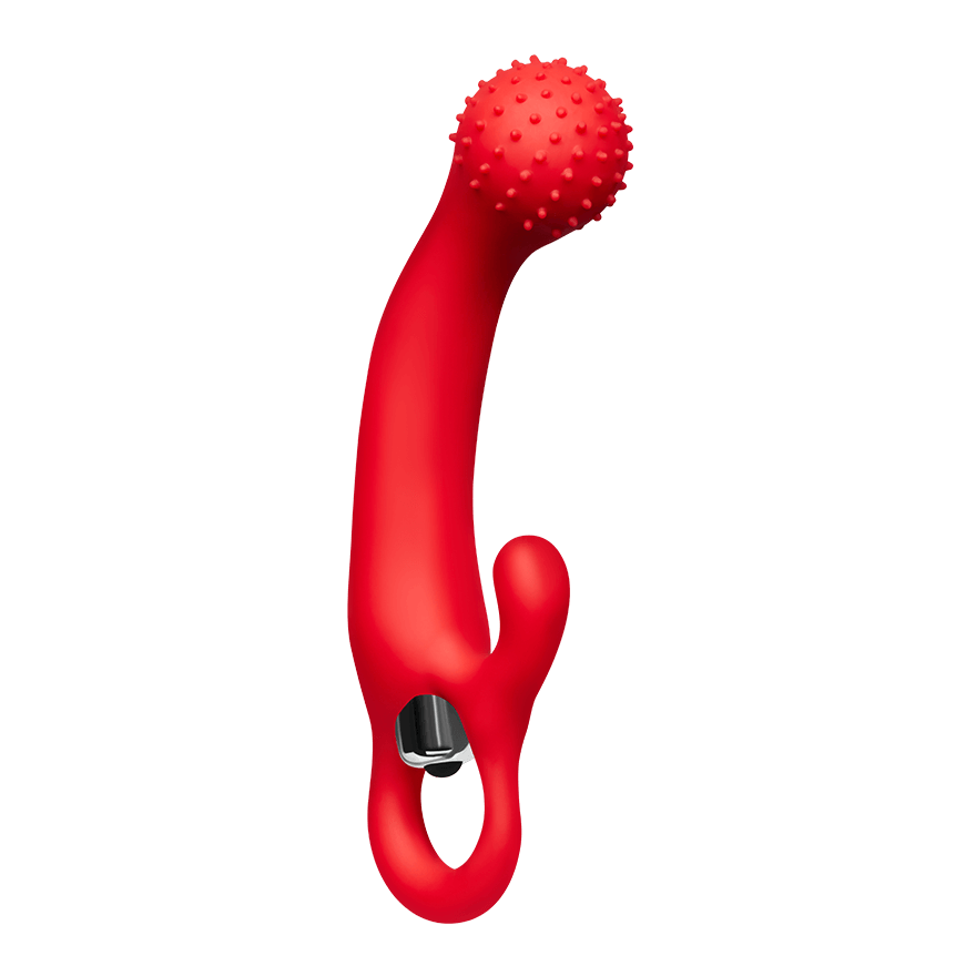 G-Spot Silikonvibrator mit Noppen, 18 cm