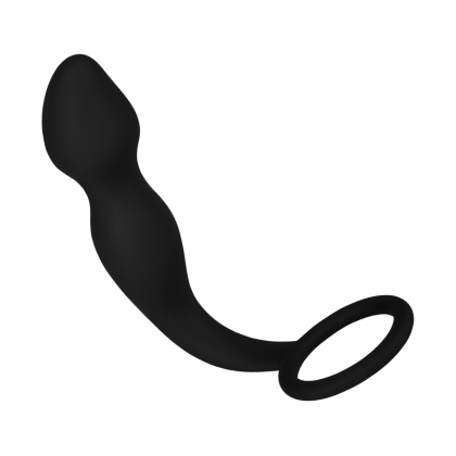 Silikon-Analplug mit Hodenring, 19,5 cm Silikon-Analplug mit Hodenring, 19,5 cm