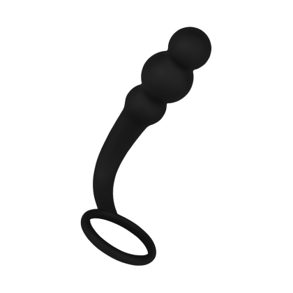 Sinnlicher Analplug mit Hodenring, 14,5 cm Sinnlicher Analplug mit Hodenring, 14,5 cm