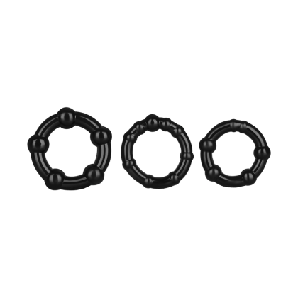 Beaded Cockrings, 3 Teile, 2 - 5 cm Beaded Cockrings, 3 Teile, 2 - 5 cm