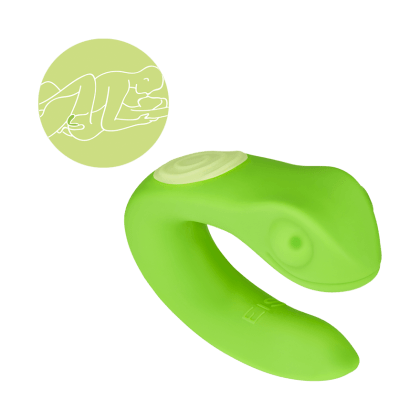Paarvibrator Gecko aus Silikon, 8,5 cm Paarvibrator Gecko aus Silikon, 8,5 cm