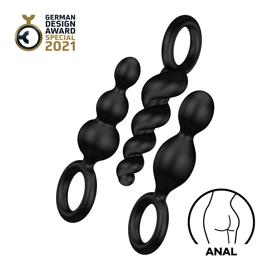 Satisfyer Booty Call aus Silikon, 13,5 - 14 cm, 3 Teile