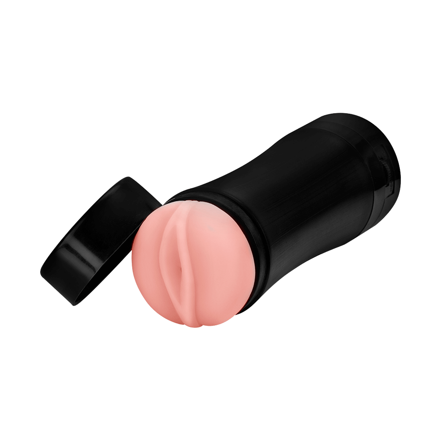 Vagina-Masturbator mit Vibration, 19 cm