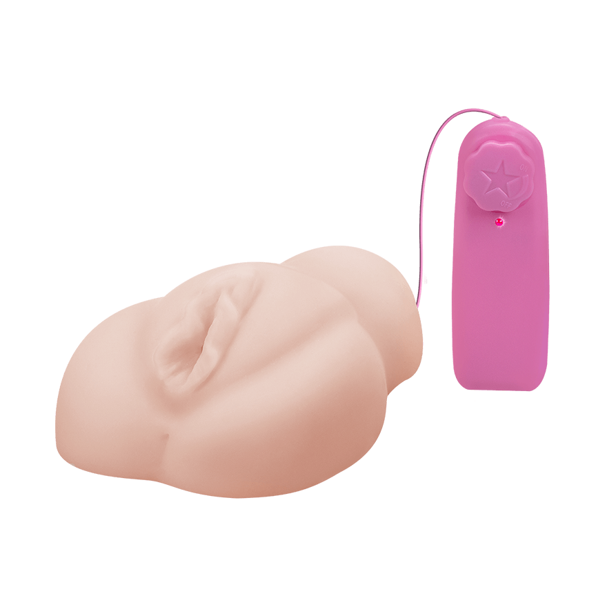 Vagina-Masturbator mit Vibration, 13 cm