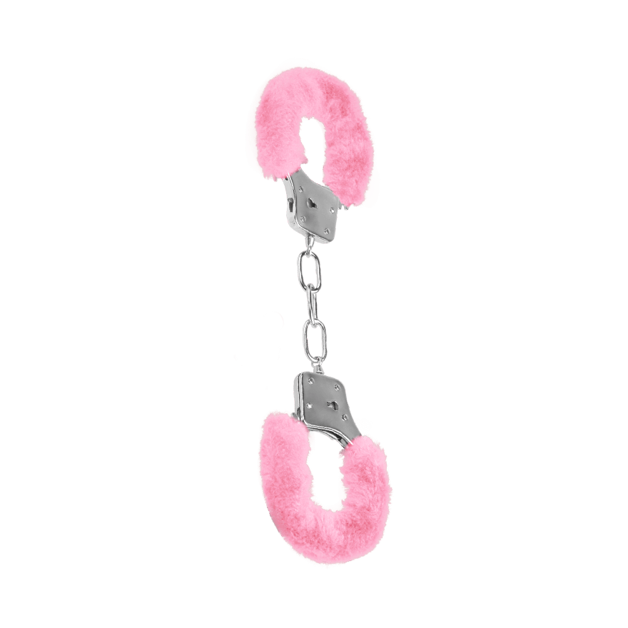 Metall-Handschellen mit Plüsch