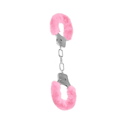 Metall-Handschellen mit Plüsch Metall-Handschellen mit Plüsch