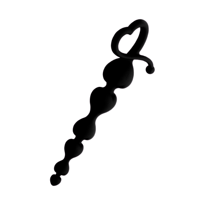 Herz-Analkette aus Silikon, 18 cm Herz-Analkette aus Silikon, 18 cm