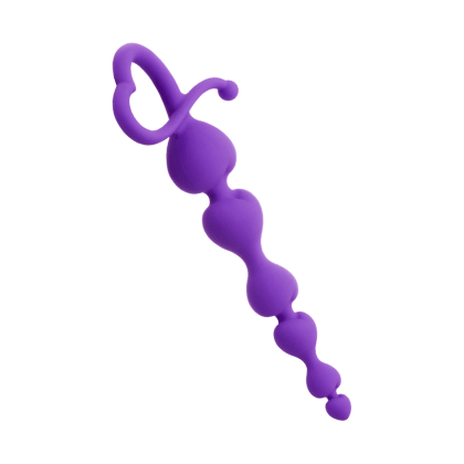 Herz-Analkette aus Silikon, 18 cm Herz-Analkette aus Silikon, 18 cm