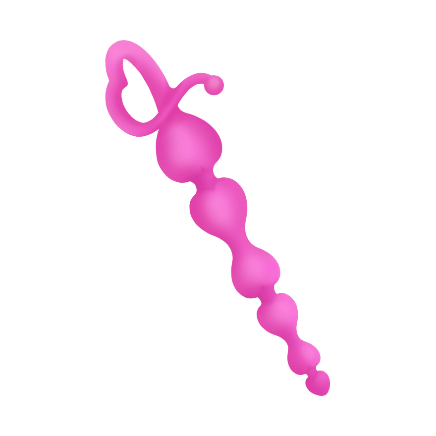 Herz-Analkette aus Silikon, 18 cm