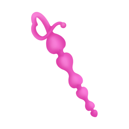 Herz-Analkette aus Silikon, 18 cm Herz-Analkette aus Silikon, 18 cm