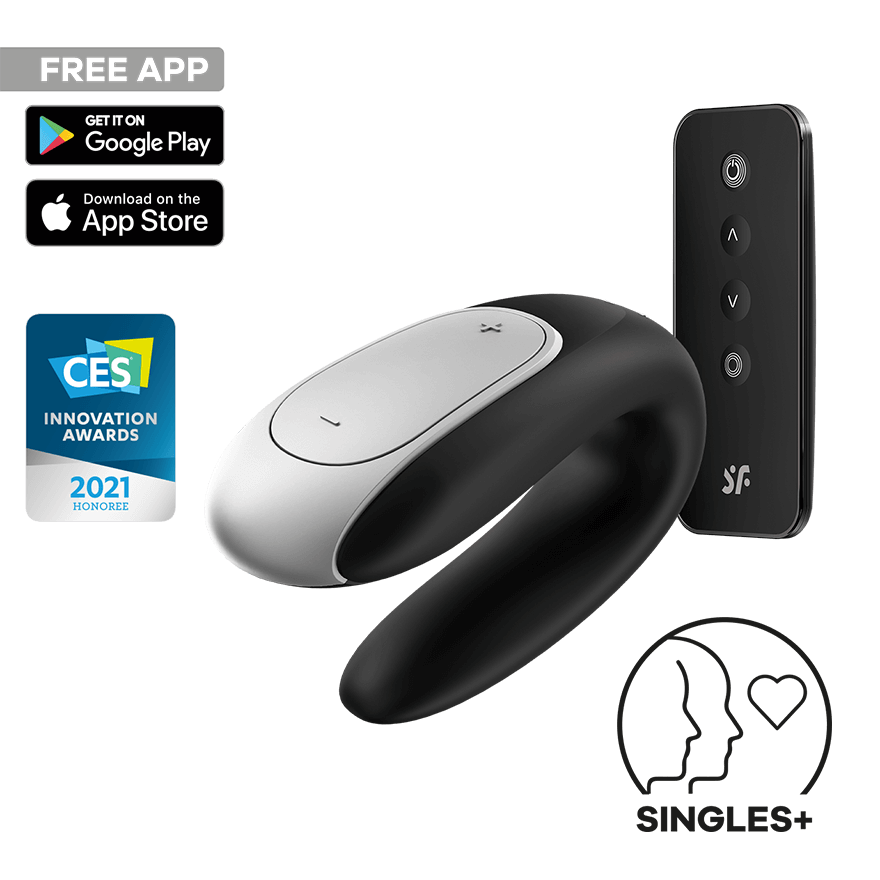 Satisfyer Double Fun Connect App, 9,5 cm, mit Fernbedienung
