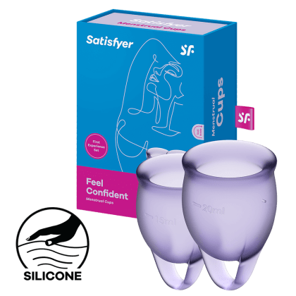 Satisfyer Feel Confident - Menstrual Cup Set, 15 & 20 ml Satisfyer Feel Confident - Menstrual Cup Set, 15 & 20 ml