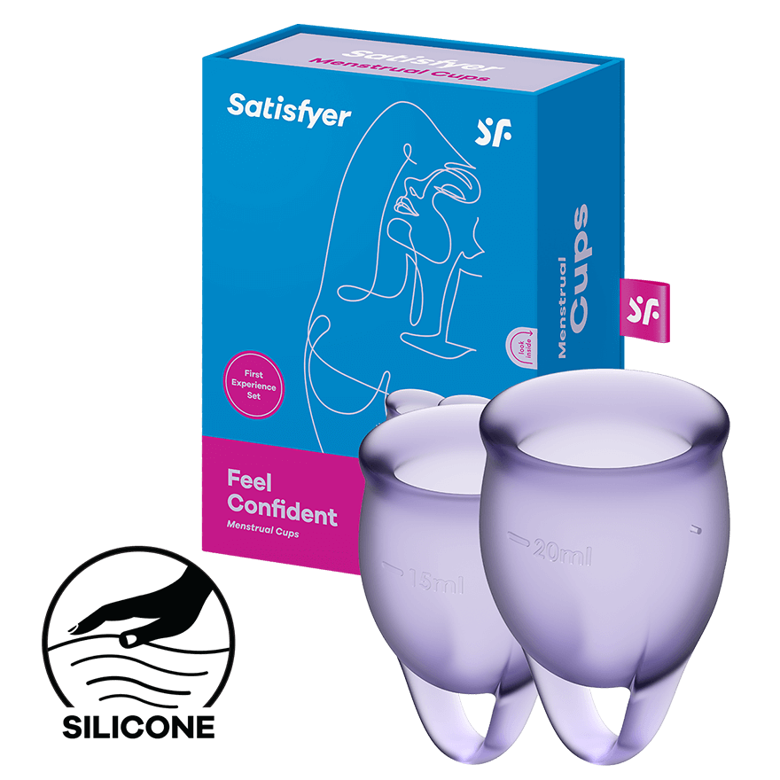 Satisfyer Feel Confident - Menstrual Cup Set, 15 & 20 ml