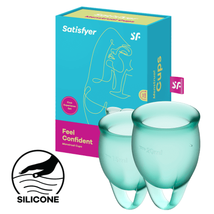 Satisfyer Feel Confident - Menstrual Cup Set, 15 & 20 ml Satisfyer Feel Confident - Menstrual Cup Set, 15 & 20 ml