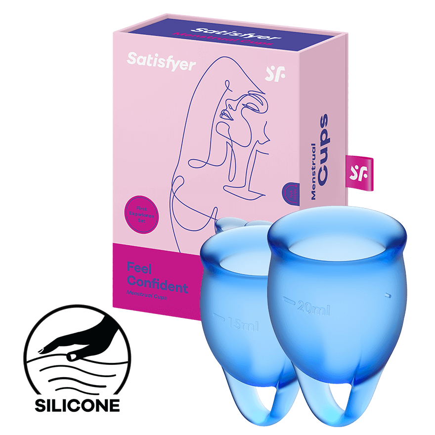 Satisfyer Feel Confident - Menstrual Cup Set, 15 & 20 ml
