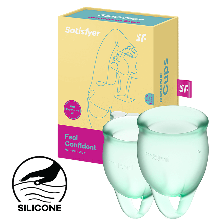 Satisfyer Feel Confident - Menstrual Cup Set, 15 & 20 ml
