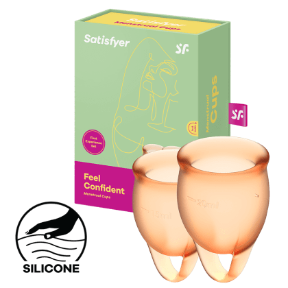 Satisfyer Feel Confident - Menstrual Cup Set, 15 & 20 ml Satisfyer Feel Confident - Menstrual Cup Set, 15 & 20 ml