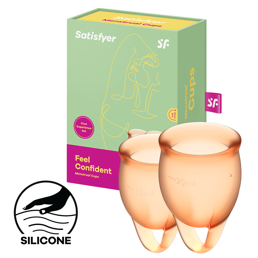 Satisfyer Feel Confident - Menstrual Cup Set, 15 & 20 ml