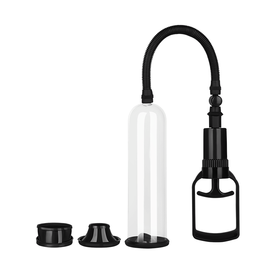 Penispumpe mit 3 Manschetten, 18 cm