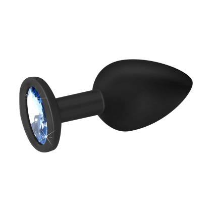 Silikon-Analdildo mit Kristall, S, 7 cm Silikon-Analdildo mit Kristall, S, 7 cm