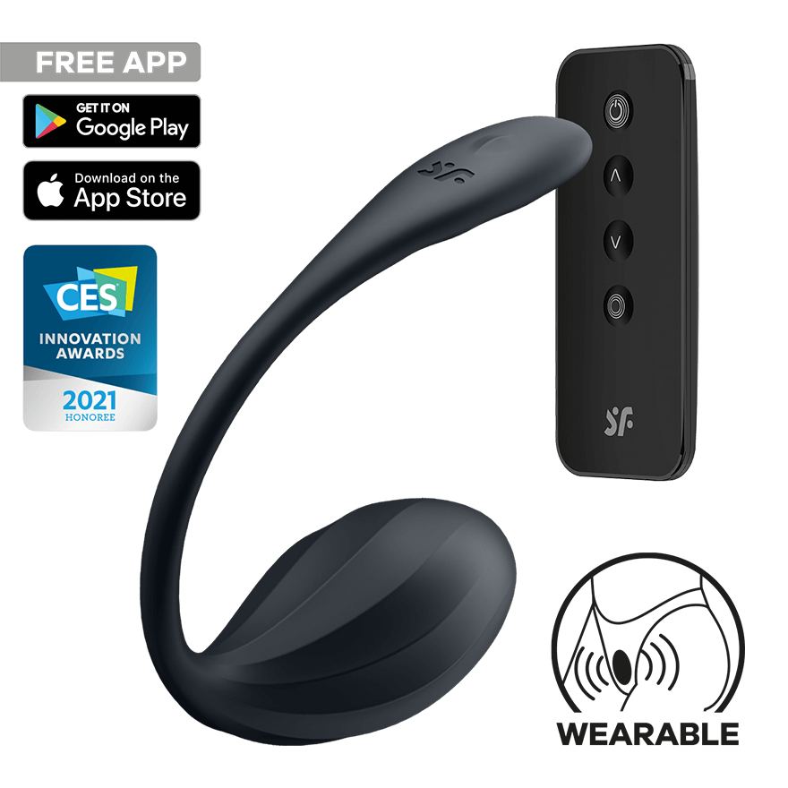 Satisfyer Ribbed Petal Connect App, 11 cm