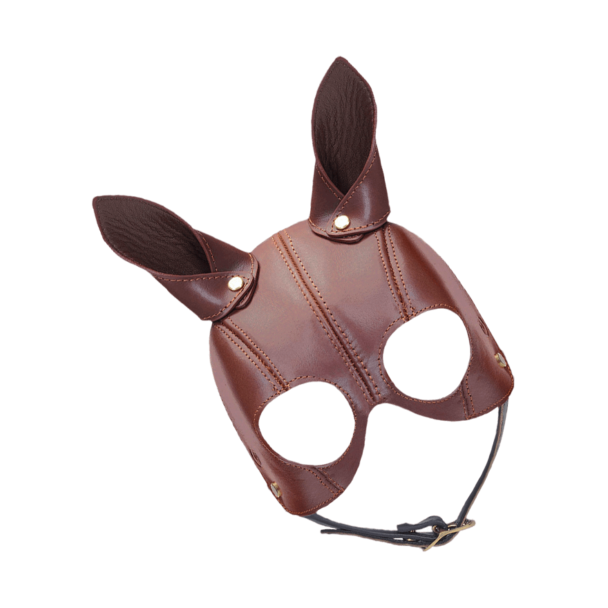 Ledermaske mit Ohren