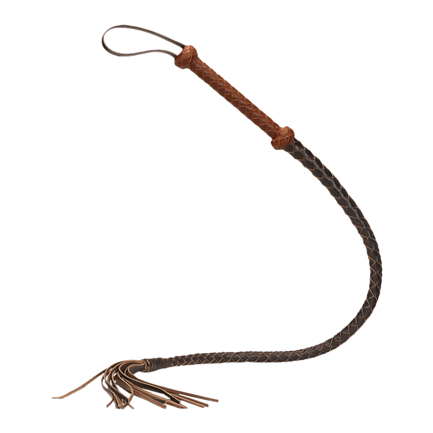 Geflochtene Peitsche aus Reitleder